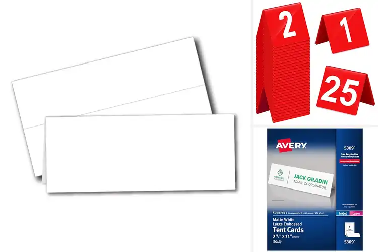 Detailed view of Best Double-Sided Table Tent Cards: Find Your Perfect Match