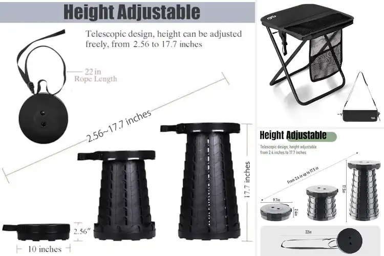 Detailed view of Best Portable Folding Stools