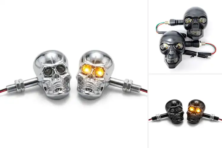 Detailed view of Best Skull Head Turn Indicators: Bright LED, Easy Install