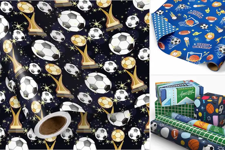 Detailed view of Best Team Spirit Gift Wrapping Papers
